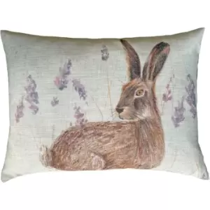 Evans Lichfield - Standing Hare Cushion Multicolour - Multicolour