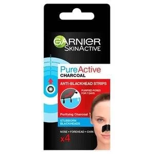 Garnier Pure Active 4 Charcoal Anti Blackhead Nose Strips