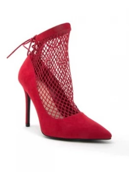 Qupid Show 19 Mesh Shoe Boot Red