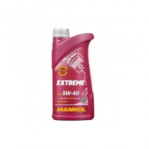 MANNOL 1L Fully Synthetic Engine Oil EXTREME 5W-40 SN/CH-4 ACEA A3/B4 VW 502/505