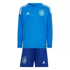 adidas Germany Tiro 23 Long Sleeve Goalkeeper Mini Kit Ki - Blue