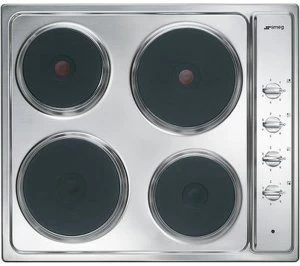 SMEG Cucina SE435S 4 Zone Electric Solid Plate Hob