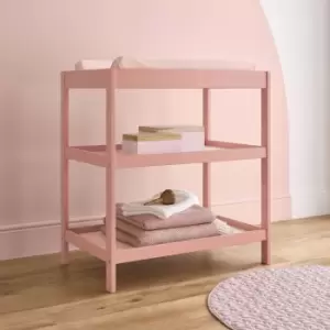 CuddleCo Nola Open Changing Unit, Painted Pine Blush (Pink)
