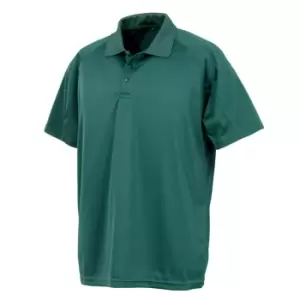 Spiro Impact Mens Performance Aircool Polo T-Shirt (XXS) (Bottle Green)