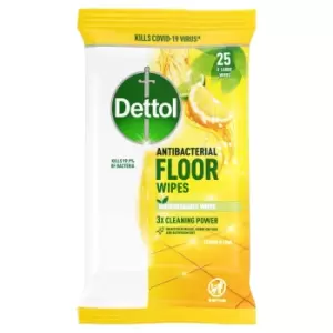 Dettol Citrus Floor Wipes 25 sheets