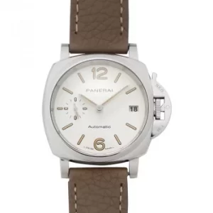 Luminor Due 38mm Automatic White Dial Mens Watch