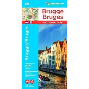 Bruges- Michelin City Plan 69 City Plans Sheet map 2018