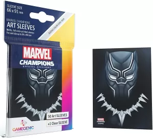 Gamegenic Marvel Champions Art Sleeves: Black Panther (50-Pack)
