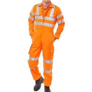 BSeen 40 Protective Coverall Orange