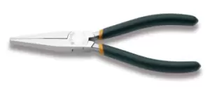 Beta Tools 1008 Long Flat Knurled Nose Pliers 160mm Slip-Proof Handle 010080006