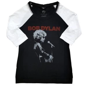 Bob Dylan - Sound Check Ladies Large T-Shirt - Black,White