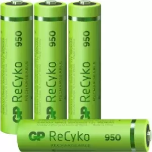 GP Batteries ReCyko+ HR03 AAA battery (rechargeable) NiMH 950 mAh 1.2 V 4 pc(s)