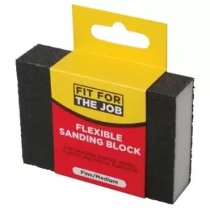 Fit For The Job Flexible Sanding Block - Fine/Medium Grade- you get 12