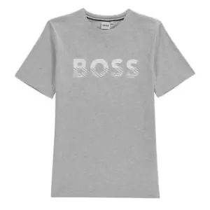 Boss Bold Logo T-Shirt Junior Boys - Grey