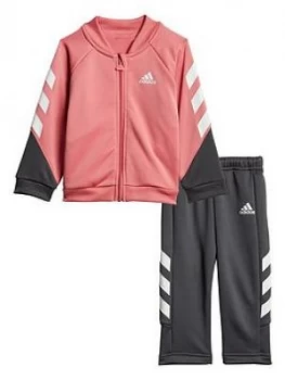 Boys, adidas Unisex Infant I Mm XFG Tracksuit - Multi, Pink/White, Size 6-9 Months