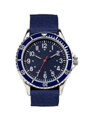 Ben Sherman Mens Navy Nylon Strap Watch with Navy Dial, Navy, Men