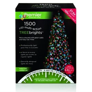 Premier Decoration Ltd Premier 1500 Treebright LED Lights - Multi