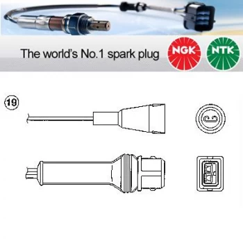 1x NGK NTK Oxygen O2 Lambda Sensor OZA446-E50 OZA446E50 (0204)