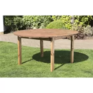 Charles Taylor Wooden Medium Round Garden Dining Table 6 Seater