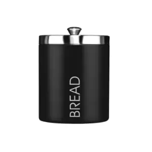 Bread Bin in Black/Silver