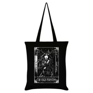 Deadly Tarot The High Priestess Tote Bag (One Size) (Black/White)