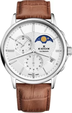 Edox Watch Les Bemonts Chronograph Moon Phase
