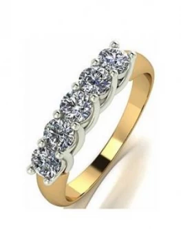 Moissanite 18Ct Gold 1Ct Total Eternity Ring
