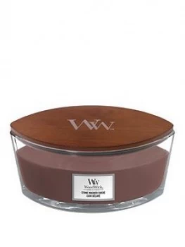 Woodwick Ellipse Candle ; Stone Washed Suede
