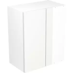 Kitchen Kit Flatpack Slab Kitchen Cabinet Wall Blind Corner Unit Ultra Matt 600mm in White MFC