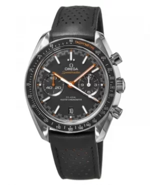 Omega Speedmaster Racing Chronometer Black Chronograph Dial Leather Strap Mens Watch 329.32.44.51.01.001 329.32.44.51.01.001