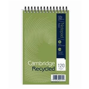 Original Oxford N Pad Recycled Shorth Notebook Wirebound Ruled 120 Pages