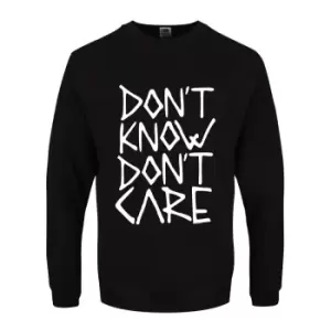 Grindstore Mens Don`t Know Don`t Care Sweater (M) (Black)