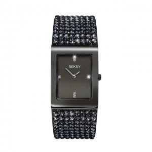 Seksy Grey And Navy Fashion Watch - 2725