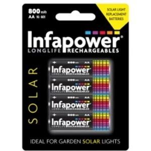 Infapower B008 Rechargeable AA Ni-MH Batteries 600mAh 4 Pack