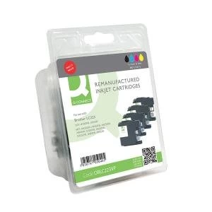 Q-Connect Brother LC223 Black and Tri Colour Ink Cartridge