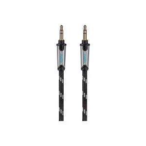 Maplin Pro 3.5mm Stereo Auxiliary Audio 3 Pole Jack Plug Cable 1.5m Black