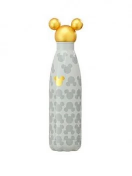 Mickey Mouse Gold Head Metal Water Bottle