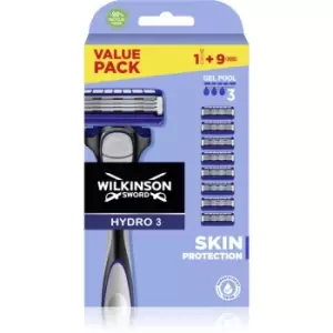 Wilkinson Sword Hydro3 Skin Protection razor + replacement head 1 pc