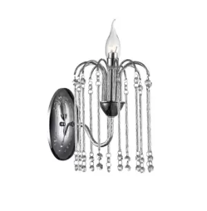Bette 1 Light Chrome Candle Wall Lamp