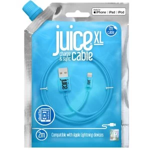 Juice 2m XL Lightning Cable - Aqua