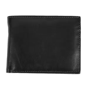 Eastern Counties Leather Mens Mark Trifold Wallet With Coin Pocket (One Size) (Black)