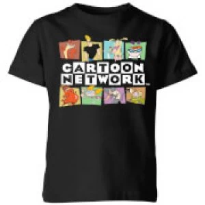 Cartoon Network Logo Characters Kids T-Shirt - Black - 7-8 Years