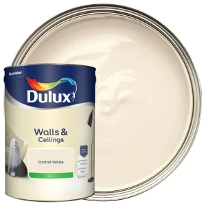 Dulux Walls & Ceilings Orchid White Silk Emulsion Paint 5L
