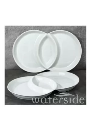 Waterside Set Of Two 3-Section Serving Dish