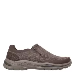 Skechers Arch Fit Motley Vaseo Mens Slip on Trainers - Brown