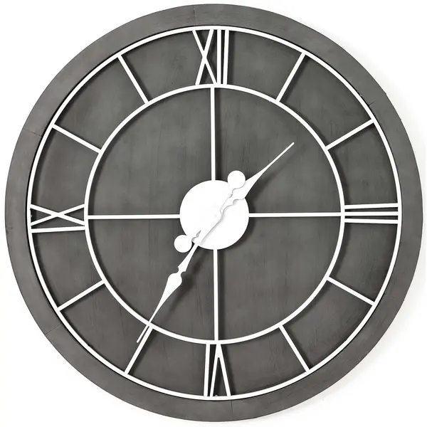 Hill Williston Grey Wall Clock HI-21645