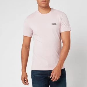 Barbour International Mens Small Logo T-Shirt - Dust Pink - S