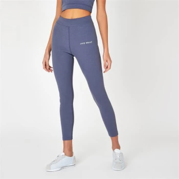 Jack Wills Active Seamless Ribbed High Waisted Leggings - Blue