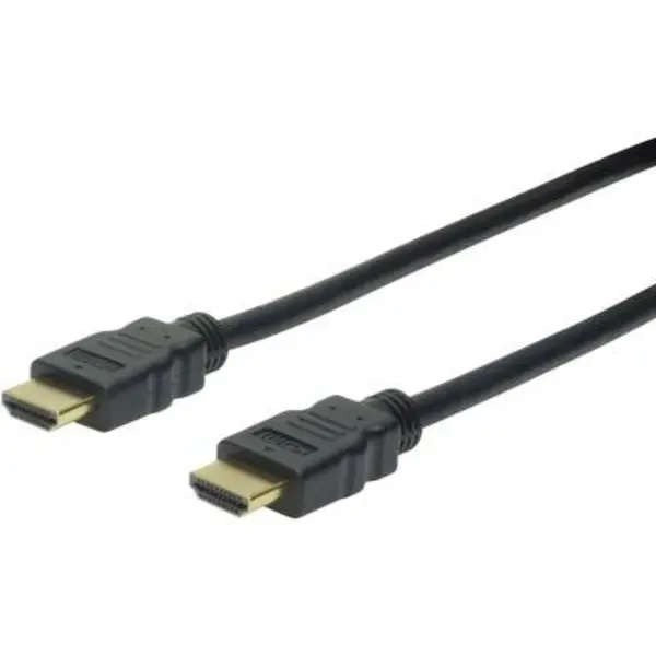 Digitus HDMI Cable HDMI-A plug, HDMI-A plug 1m Black AK-330107-010-S Audio Return Channel, gold plated connectors, Ultra HD (4k) HDMI HDMI cable A