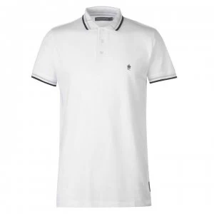 French Connection Connection Tipped Polo Senior - White